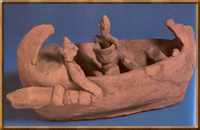 Глиняный кораблик с экипажем (из Кало Хорио Клиру)